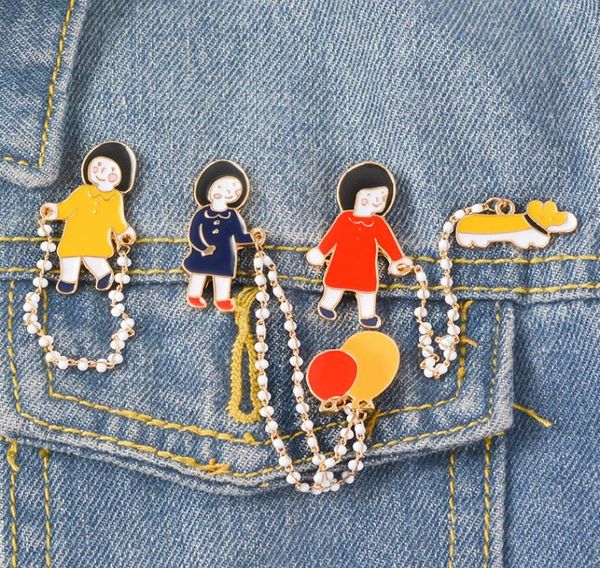 cute small funny cute girl dog chain enamel brooches pins for women christmas demin shirt decor fashion jewelry brooch pin metal b9150511, Gray
cute small funny cute girl dog chain enamel brooches pins for women christmas demin shirt decor fashion jewelry brooch pin metal b9150511, Gray
