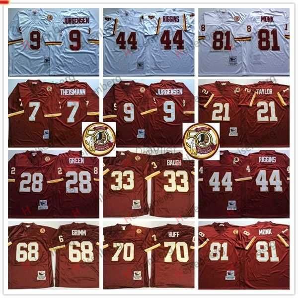 american college football wear ncaa vintage #44 john riggins 9 jurgensen 7 joe theismann 28 darrell green 68 russ grimm 81 art monk 50th foo, Black
american college football wear ncaa vintage #44 john riggins 9 jurgensen 7 joe theismann 28 darrell green 68 russ grimm 81 art monk 50th foo, Black