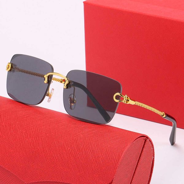 mens designer sunglasses leopard head composite metal rimless optical frame classic rectangle square luxury gold sunshade sunglass carti fra, White;black
mens designer sunglasses leopard head composite metal rimless optical frame classic rectangle square luxury gold sunshade sunglass carti fra, White;black
