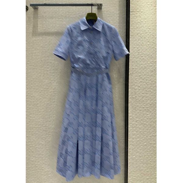 23ss women dress womens designer clothing summer dresses double g jacquard lapel tucked waist short sleeve pleated dress with belt womens cl, Black;gray
23ss women dress womens designer clothing summer dresses double g jacquard lapel tucked waist short sleeve pleated dress with belt womens cl, Black;gray