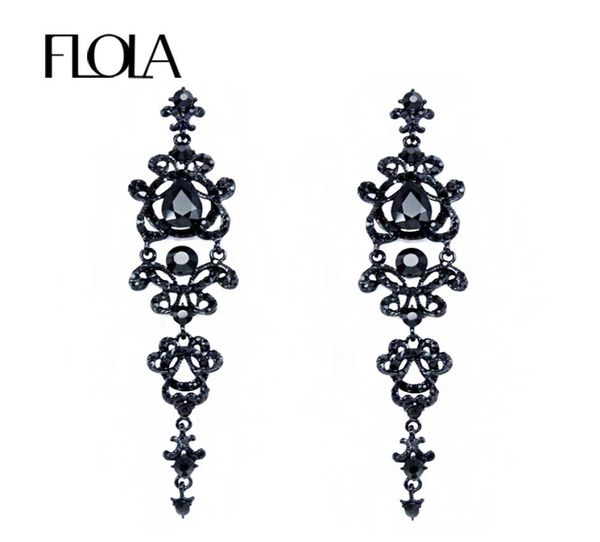 flola brand vintage black earrings with stones rhinestones long chandelier earrings gothic fashion jewelry for women ersh341732109, Silver
flola brand vintage black earrings with stones rhinestones long chandelier earrings gothic fashion jewelry for women ersh341732109, Silver
