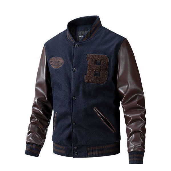 fashion streetwear long sleeved casual black fall wholesale blank baseball varsity men's jackets mdix, Black;brown
fashion streetwear long sleeved casual black fall wholesale blank baseball varsity men's jackets mdix, Black;brown