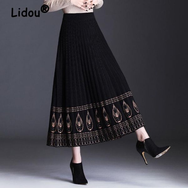dresses elegant vintage print knitted pleated skirt for women autumn winter 2022 thick fashion casual ladies high waist midi skirts saia, Black;gray
dresses elegant vintage print knitted pleated skirt for women autumn winter 2022 thick fashion casual ladies high waist midi skirts saia, Black;gray