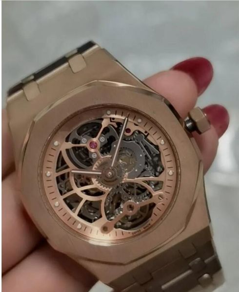 luxury watch men sapphire glass watch automatic mechanical hollow watches 45mm stainless steel waterproof designer man wristwatches, Slivery;brown
luxury watch men sapphire glass watch automatic mechanical hollow watches 45mm stainless steel waterproof designer man wristwatches, Slivery;brown