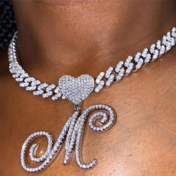chains hip hop iced out crystal 26 cursive letter heart pendant necklace men women fashion initials name cuban link necklaces jewe6724447, Silver
chains hip hop iced out crystal 26 cursive letter heart pendant necklace men women fashion initials name cuban link necklaces jewe6724447, Silver