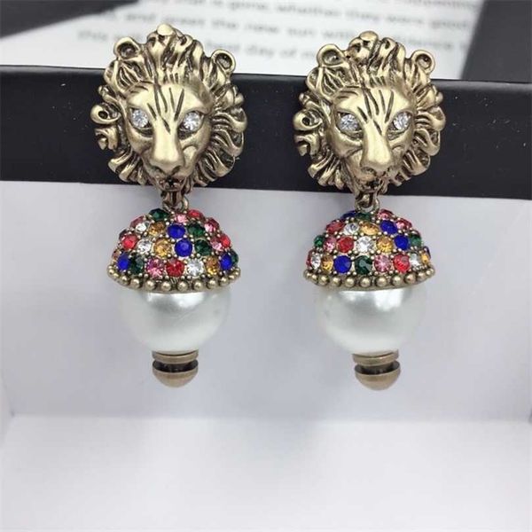50% off designer jewelry bracelet necklace ring 925 sterling pearl inlaid color diamond head earrings simple earrings, Golden
50% off designer jewelry bracelet necklace ring 925 sterling pearl inlaid color diamond head earrings simple earrings, Golden