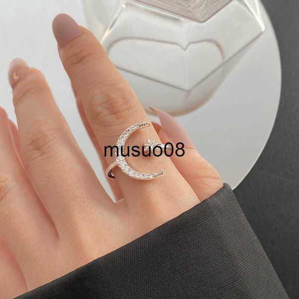 band rings en new fashion crytal ring moon star dazzling open finger rings for women girls wedding engagement jewelry gift j230602, Silver
band rings en new fashion crytal ring moon star dazzling open finger rings for women girls wedding engagement jewelry gift j230602, Silver