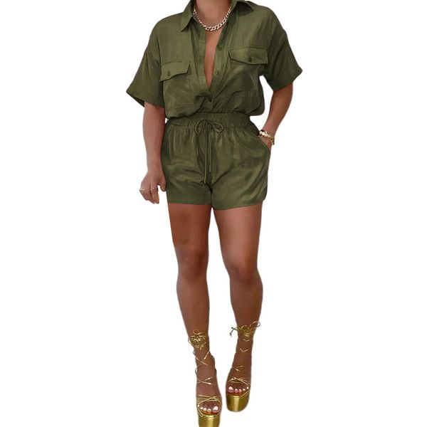 dress 2022 new summer casual cargo 2 piece set club party women outfits solid color short sleeve singlebreasted shirts +shorts, White
dress 2022 new summer casual cargo 2 piece set club party women outfits solid color short sleeve singlebreasted shirts +shorts, White