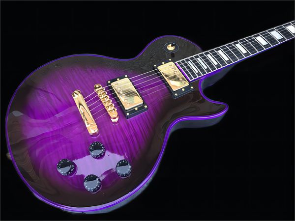 oem custom electric guitar, flame maple mahogany body, multi-layer purple frame guitar
oem custom electric guitar, flame maple mahogany body, multi-layer purple frame guitar