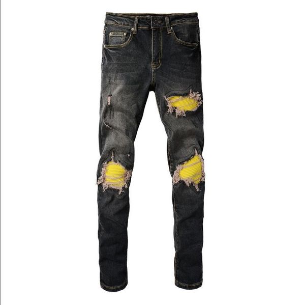 mens jeans designer jeans mens designer pant mens slim fit elastic embroidery fashion jean style cat whisker whitening men's broken hol, Blue
mens jeans designer jeans mens designer pant mens slim fit elastic embroidery fashion jean style cat whisker whitening men's broken hol, Blue