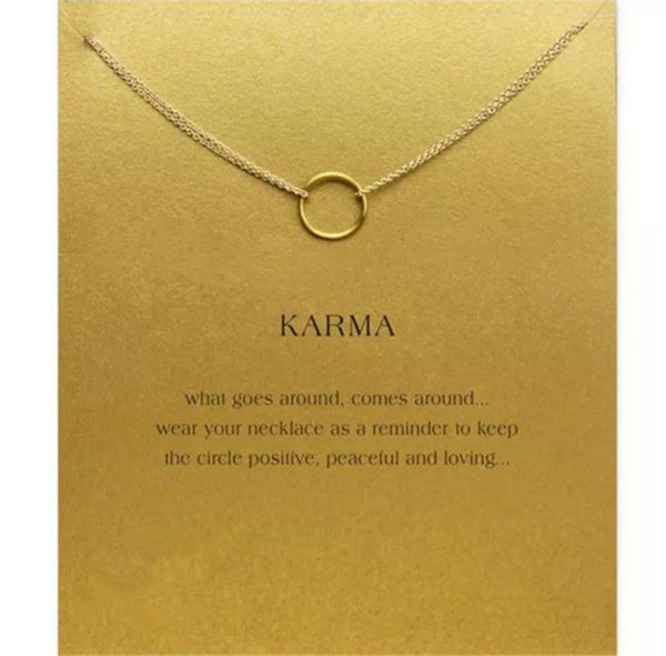 lucky choker necklaces with card gold silver circle pendant necklace for fashion women jewelry karma6428549
lucky choker necklaces with card gold silver circle pendant necklace for fashion women jewelry karma6428549