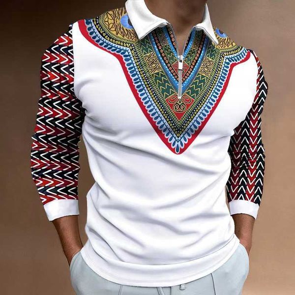 african autumn print long sleeve polo shirt men's casual retro ethnic clothing in european size sxl zwrg, White;black
african autumn print long sleeve polo shirt men's casual retro ethnic clothing in european size sxl zwrg, White;black