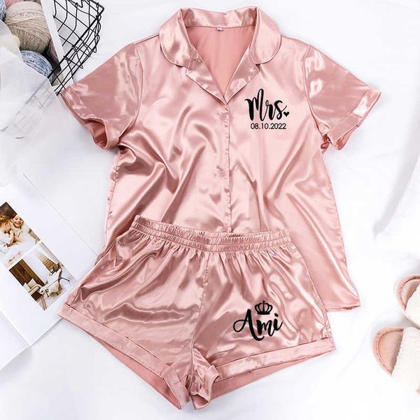 pyjamas customized satin sleepwear silk pajamas set and shorts two piece set pyjamas women pajama short sleeve home suit j230601, Red;black
pyjamas customized satin sleepwear silk pajamas set and shorts two piece set pyjamas women pajama short sleeve home suit j230601, Red;black