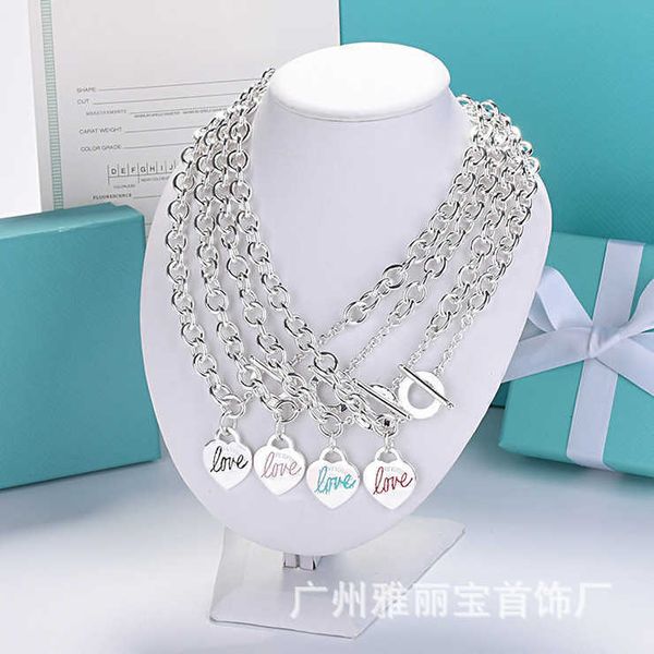designer ay love necklace women cnc steel print enamel peach heart shaped pendant thick chain tie couple, Black
designer ay love necklace women cnc steel print enamel peach heart shaped pendant thick chain tie couple, Black