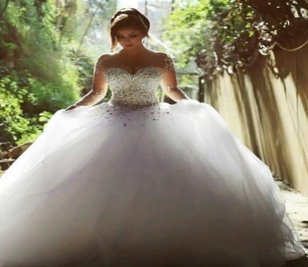 luxury oneck long sleeve jewelry ball gown wedding dresses lace applique bodice open back bridal gowns vestido de noiva2942377, White
luxury oneck long sleeve jewelry ball gown wedding dresses lace applique bodice open back bridal gowns vestido de noiva2942377, White