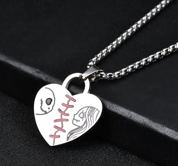 chains nightmare before christmas jack and sally necklace for mens women gothic couple heart lock pendant collares de moda3738720, Silver
chains nightmare before christmas jack and sally necklace for mens women gothic couple heart lock pendant collares de moda3738720, Silver