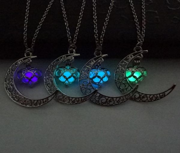 the moon heart pendant necklace noctilucence glow in dark essential oil diffuser necklace lockets chains jewlery for women drop sh3300717, Silver
the moon heart pendant necklace noctilucence glow in dark essential oil diffuser necklace lockets chains jewlery for women drop sh3300717, Silver