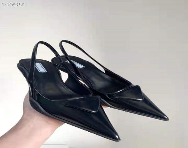 summer slingback pumps pointed toe brushed leather midheel sandals fashion formal prom dress shoes with box6891765, Black
summer slingback pumps pointed toe brushed leather midheel sandals fashion formal prom dress shoes with box6891765, Black