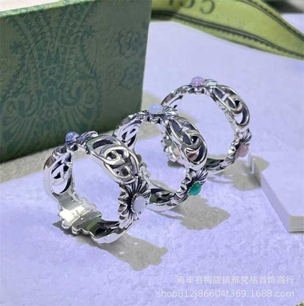 designer jewelry bracelet necklace daisy flower 925 trend hollowed out carved turquoise female ring, Silver
designer jewelry bracelet necklace daisy flower 925 trend hollowed out carved turquoise female ring, Silver