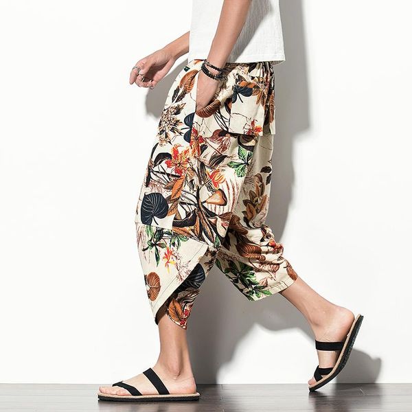 pants 2023 summer haruku calf length casual men's pants wide leg cotton linen printing harem baggy pants fashion men's clothing, Black
pants 2023 summer haruku calf length casual men's pants wide leg cotton linen printing harem baggy pants fashion men's clothing, Black