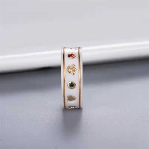 new 2023 designer jewelry bracelet necklace simple black-and-white couple's bee ring, Silver
new 2023 designer jewelry bracelet necklace simple black-and-white couple's bee ring, Silver