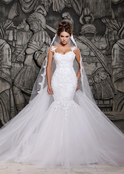 lace mermaid gown wedding dress bridal plus size transparent back beaded custom wedding dresses small trailing slim vestido de nov9584738, White
lace mermaid gown wedding dress bridal plus size transparent back beaded custom wedding dresses small trailing slim vestido de nov9584738, White