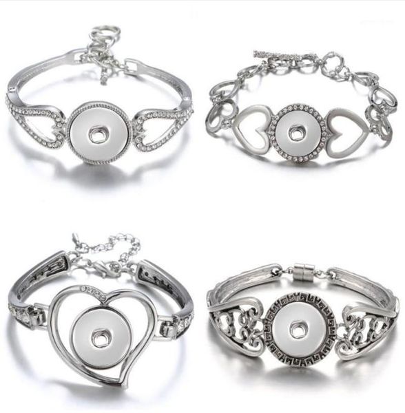 new fashion silver plated hollow rhinestone hearts snap bracelet bangle 22cm fit 18mm snap button jewelry whole18165271, Golden;silver
new fashion silver plated hollow rhinestone hearts snap bracelet bangle 22cm fit 18mm snap button jewelry whole18165271, Golden;silver