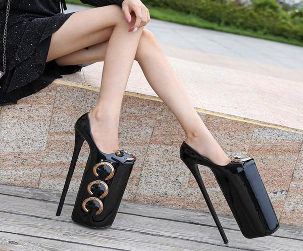 ultra 30cm high heels stage shoes 20cm platform party women pumps metal buckle big size 35466657930, Black
ultra 30cm high heels stage shoes 20cm platform party women pumps metal buckle big size 35466657930, Black