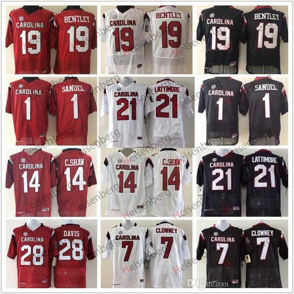 american college football wear mens kids 1 deebo samuel 19 jake bentley 7 jadeveon clowney 14 c.shaw marcus lattimore south carolina gamecoc, Black
american college football wear mens kids 1 deebo samuel 19 jake bentley 7 jadeveon clowney 14 c.shaw marcus lattimore south carolina gamecoc, Black