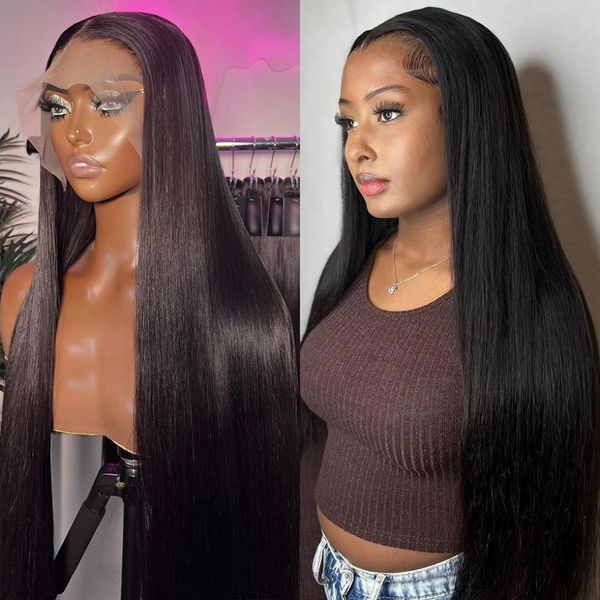 hair bone transparen straight hair 13x4 lace frontal wig 32inch brazilian wigs with baby hair for black women human hair, Black;brown
hair bone transparen straight hair 13x4 lace frontal wig 32inch brazilian wigs with baby hair for black women human hair, Black;brown