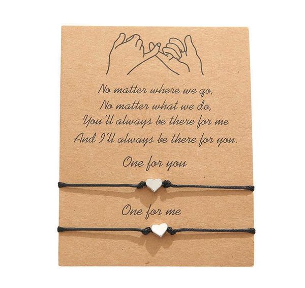 creative love bracelet simple heartshaped wax woven blessing card couple bracelet2902609, Golden;silver
creative love bracelet simple heartshaped wax woven blessing card couple bracelet2902609, Golden;silver