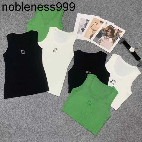 women designer embroidery t shirt sleeveless breathable knitted knits tee sport tank vest yoga tees, White
women designer embroidery t shirt sleeveless breathable knitted knits tee sport tank vest yoga tees, White