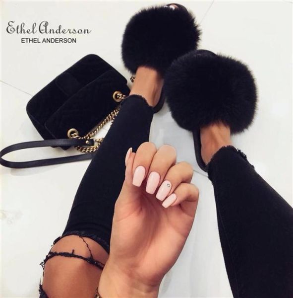 ethel anderson fashion real raccoon fur slides slippers summer flip flops casual vogue fox fur sandals vogue plush shoes s203318686070, Black
ethel anderson fashion real raccoon fur slides slippers summer flip flops casual vogue fox fur sandals vogue plush shoes s203318686070, Black