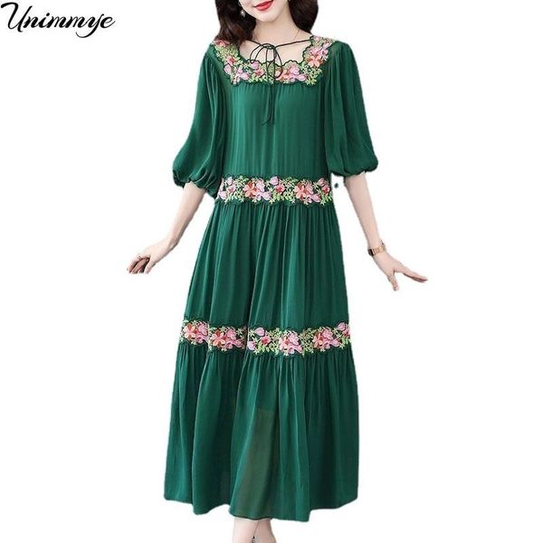 dresses summer elegant floral embroidery loose midi dresses vintage 4xl mulberry silk dress women bodycon party vestidos j429, Black;gray
dresses summer elegant floral embroidery loose midi dresses vintage 4xl mulberry silk dress women bodycon party vestidos j429, Black;gray