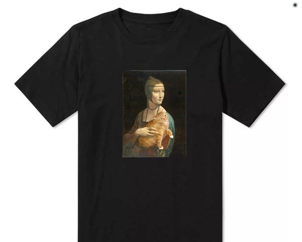 fashion designers tshirt summer t shirts luxury balck shirts creative da vinci oil painting art cat creation famous painting round neck shor, White;black
fashion designers tshirt summer t shirts luxury balck shirts creative da vinci oil painting art cat creation famous painting round neck shor, White;black