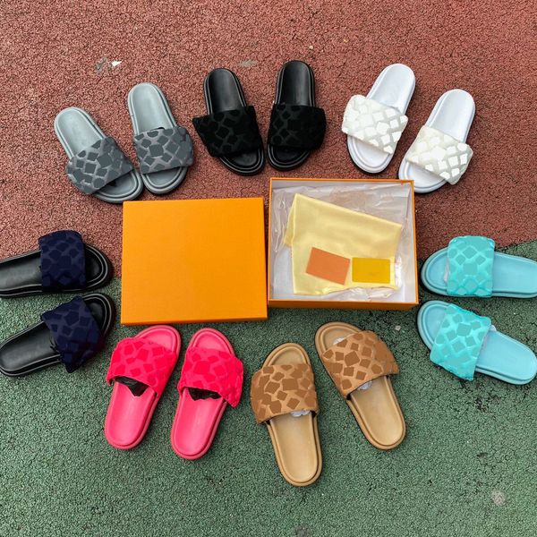 brand designer rubber sole women slippers men black scuff flat sandals pool pillow mules treaded micro outsole adjusted with velcro for conv
brand designer rubber sole women slippers men black scuff flat sandals pool pillow mules treaded micro outsole adjusted with velcro for conv