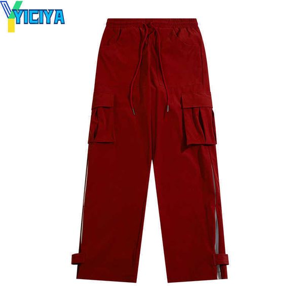 yiciya patchwork wide leg casual men's cargo pants trousers drawstring pockets, Black
yiciya patchwork wide leg casual men's cargo pants trousers drawstring pockets, Black
