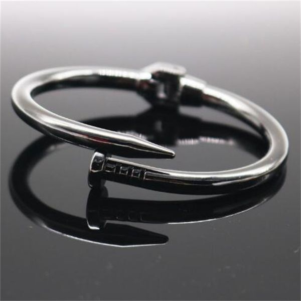 classic european and american open bracelet personalized temperament simple trend stainless steel screw bracelet women's gift ae812, Black
classic european and american open bracelet personalized temperament simple trend stainless steel screw bracelet women's gift ae812, Black