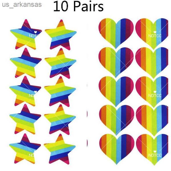 notcc 10 pairs rainbow star nipple covers women adhesive egirl y2k nipple pasties disposable wholesale l230523
notcc 10 pairs rainbow star nipple covers women adhesive egirl y2k nipple pasties disposable wholesale l230523