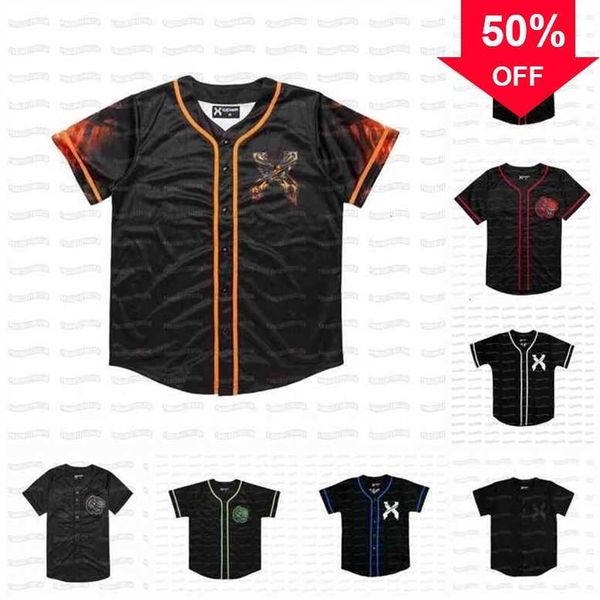 xflsp glac202 excision custom baseball jersey any number any name men women youth, Black
xflsp glac202 excision custom baseball jersey any number any name men women youth, Black