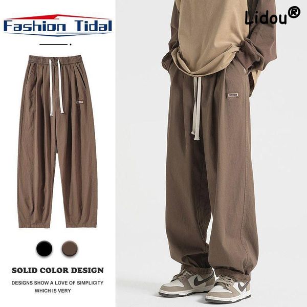 pants fashion waist drawcord stickers man sweatpants new loose pocket straight cylinder casual boy sense of design male trousers 2023, Black
pants fashion waist drawcord stickers man sweatpants new loose pocket straight cylinder casual boy sense of design male trousers 2023, Black