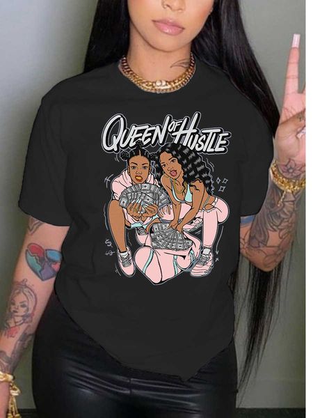 short sxl casual sleeve plus size graphic tee summer women's fashion graffiti t shirt, White
short sxl casual sleeve plus size graphic tee summer women's fashion graffiti t shirt, White