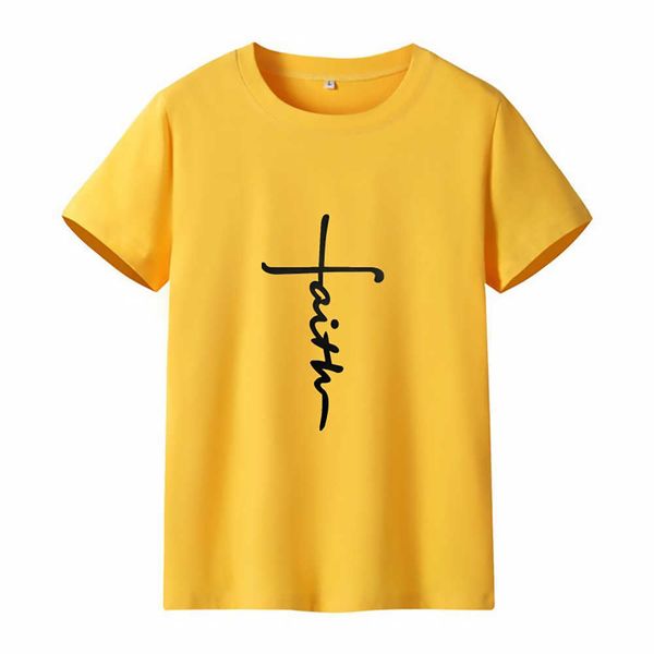 new arrival wholesale custom letter faith printing round neck short sleeve fashion casual women's tshirtjle, White
new arrival wholesale custom letter faith printing round neck short sleeve fashion casual women's tshirtjle, White