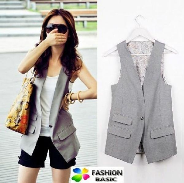 vests women suit vest, fashion causul waistcoat, sleeveless slim lady vest , size sxxxxl, Black;white
vests women suit vest, fashion causul waistcoat, sleeveless slim lady vest , size sxxxxl, Black;white