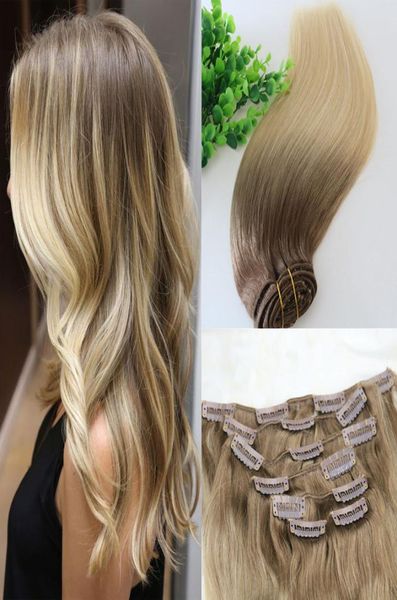 8 60 613 full head clip in human hair extensions ombre medium brown ombre hair light blonde balayage highlights 7pcs a lot 120g7527992, Black
8 60 613 full head clip in human hair extensions ombre medium brown ombre hair light blonde balayage highlights 7pcs a lot 120g7527992, Black