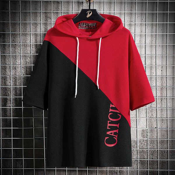 highquality loose fashion tshirt custom multicolor streetwear large size men's hooded tshirts k, White;black
highquality loose fashion tshirt custom multicolor streetwear large size men's hooded tshirts k, White;black