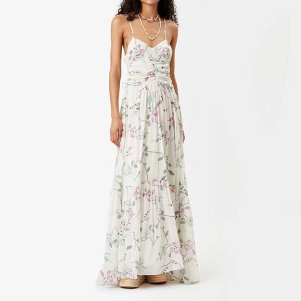 2023 designer maxi dress for women french print drawstring high waistband dress for women's summer wear, Black;gray
2023 designer maxi dress for women french print drawstring high waistband dress for women's summer wear, Black;gray