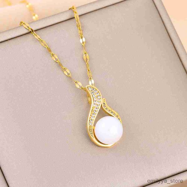 pendant necklaces new in cute pearl pendant necklaces for women trendy female stainless steel chain jewelry ladies accessories, Silver
pendant necklaces new in cute pearl pendant necklaces for women trendy female stainless steel chain jewelry ladies accessories, Silver