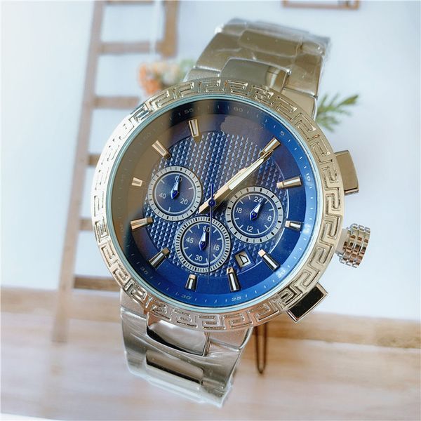2023 new watch men's leisure diamond watches gold steel stainless steel quartz wristwatch strap male relogio masculino versa3, Slivery;brown
2023 new watch men's leisure diamond watches gold steel stainless steel quartz wristwatch strap male relogio masculino versa3, Slivery;brown