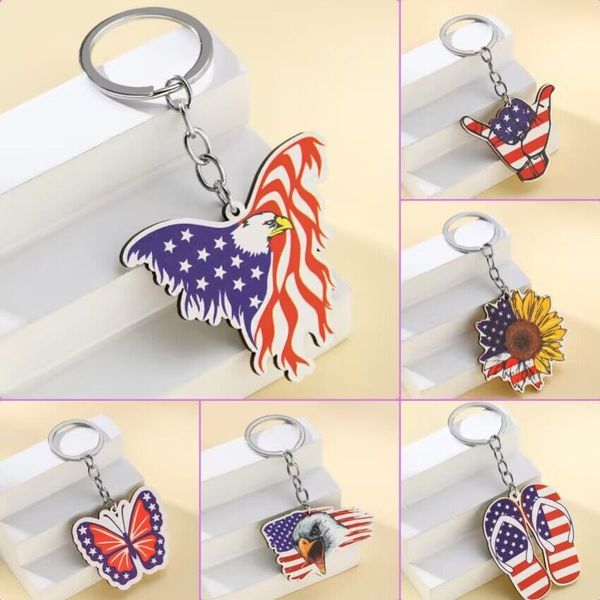creative independence day american flag keychain pendant butterfly eagle bag car wood keychains jewelry accessories in bulk, Silver
creative independence day american flag keychain pendant butterfly eagle bag car wood keychains jewelry accessories in bulk, Silver